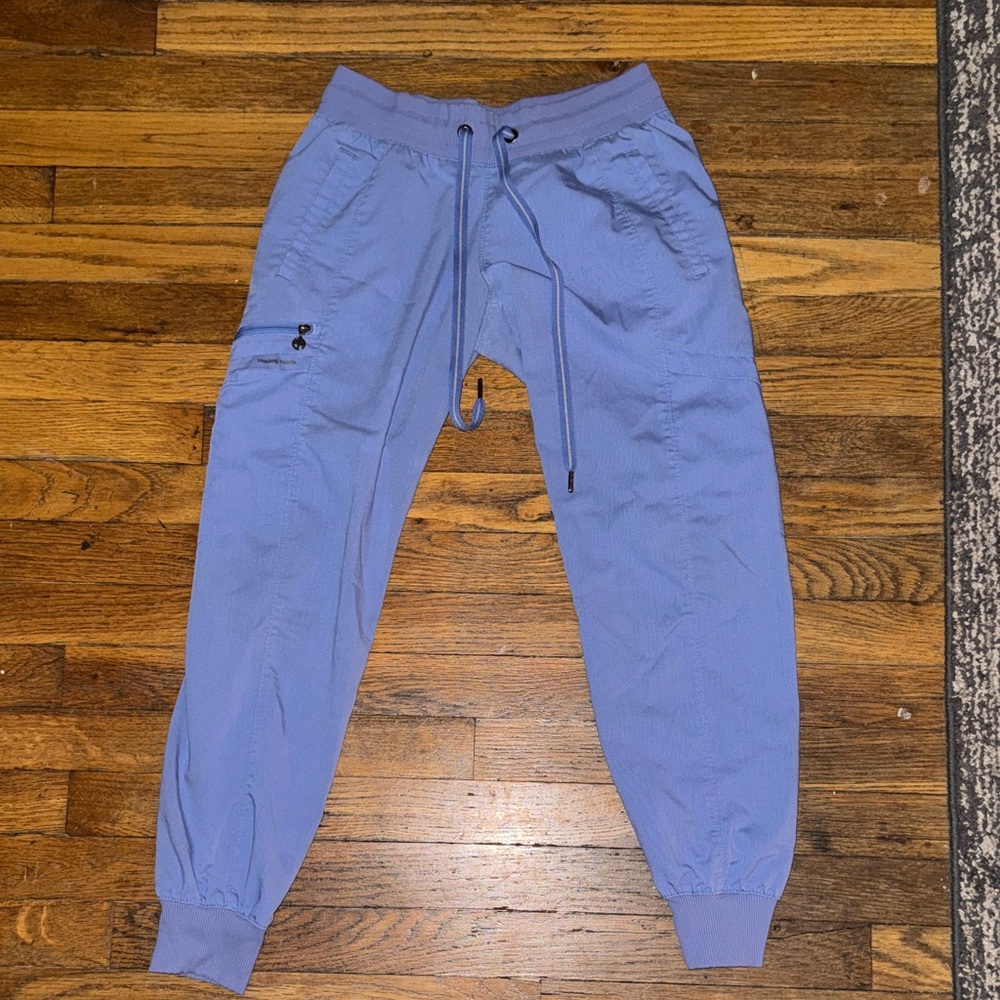 Healing Hands Women's Blue Jogger Scrub Pants (XSP)